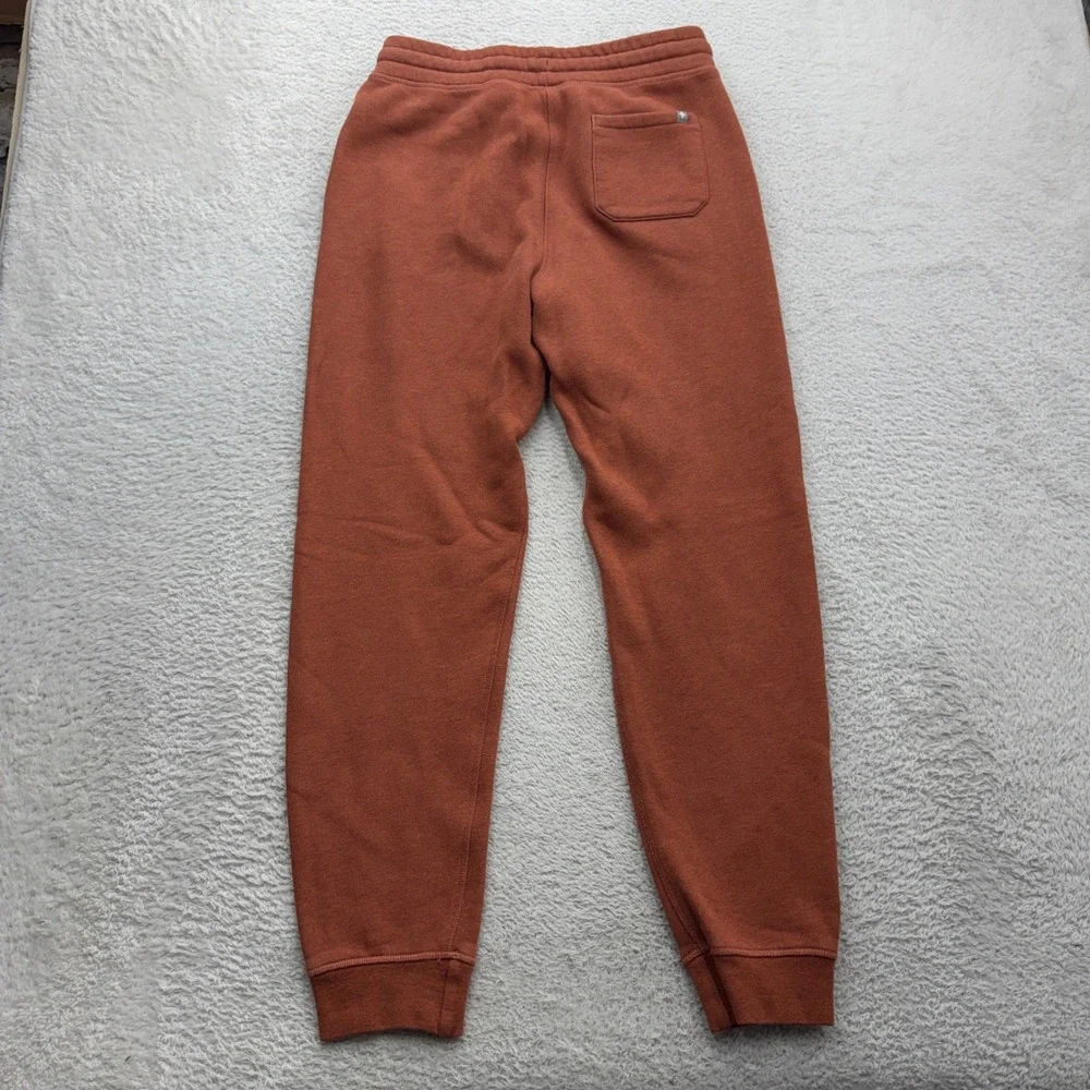 Figs Tansen Jogger Pants Rust Orange Fleece Lined W22LW2006 Mens XS